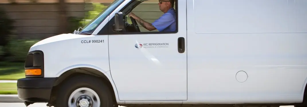 KIC Refrigeration service vehicle serving Canyon Lake area